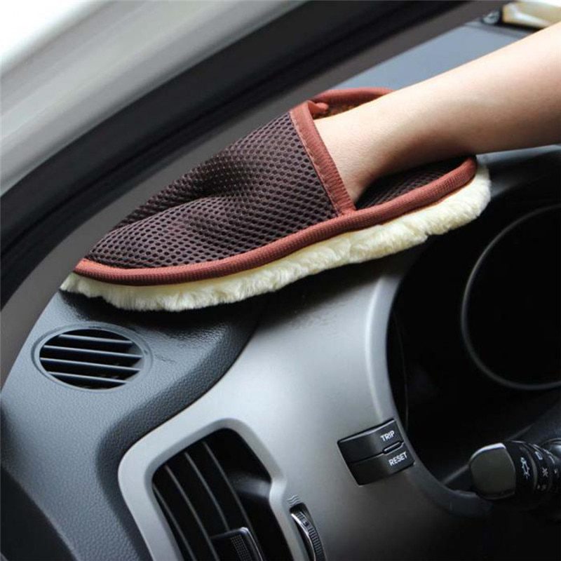 Car cleaning, wool cashmere washing gloves