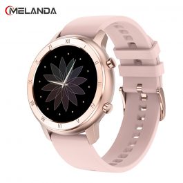 Full Touch Smart Watch for Women, Waterproof Bracelet, ECG Heart Rate and Sleep Monitoring