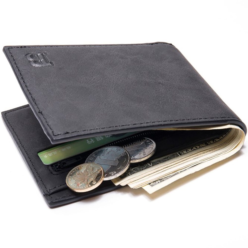 High quality, fashion men’s luxury business wallet, card holder purse, coin bag zipper