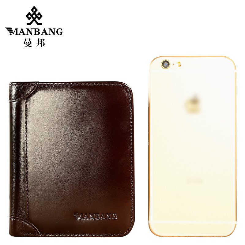 Manbang classic style wallet, genuine leather, card holder, high quality