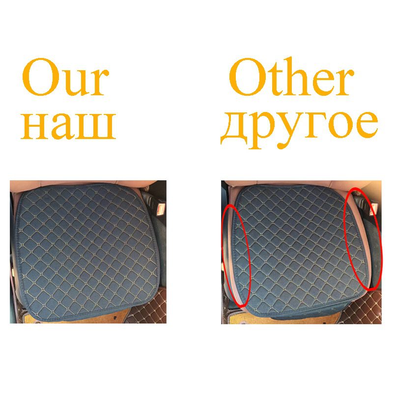 Large flax car seat cover, protector linen, seat cushion protection