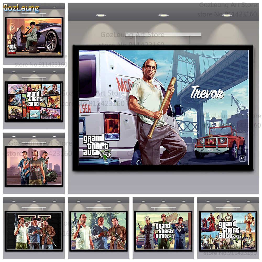 Grand theft auto v gta wall art picture