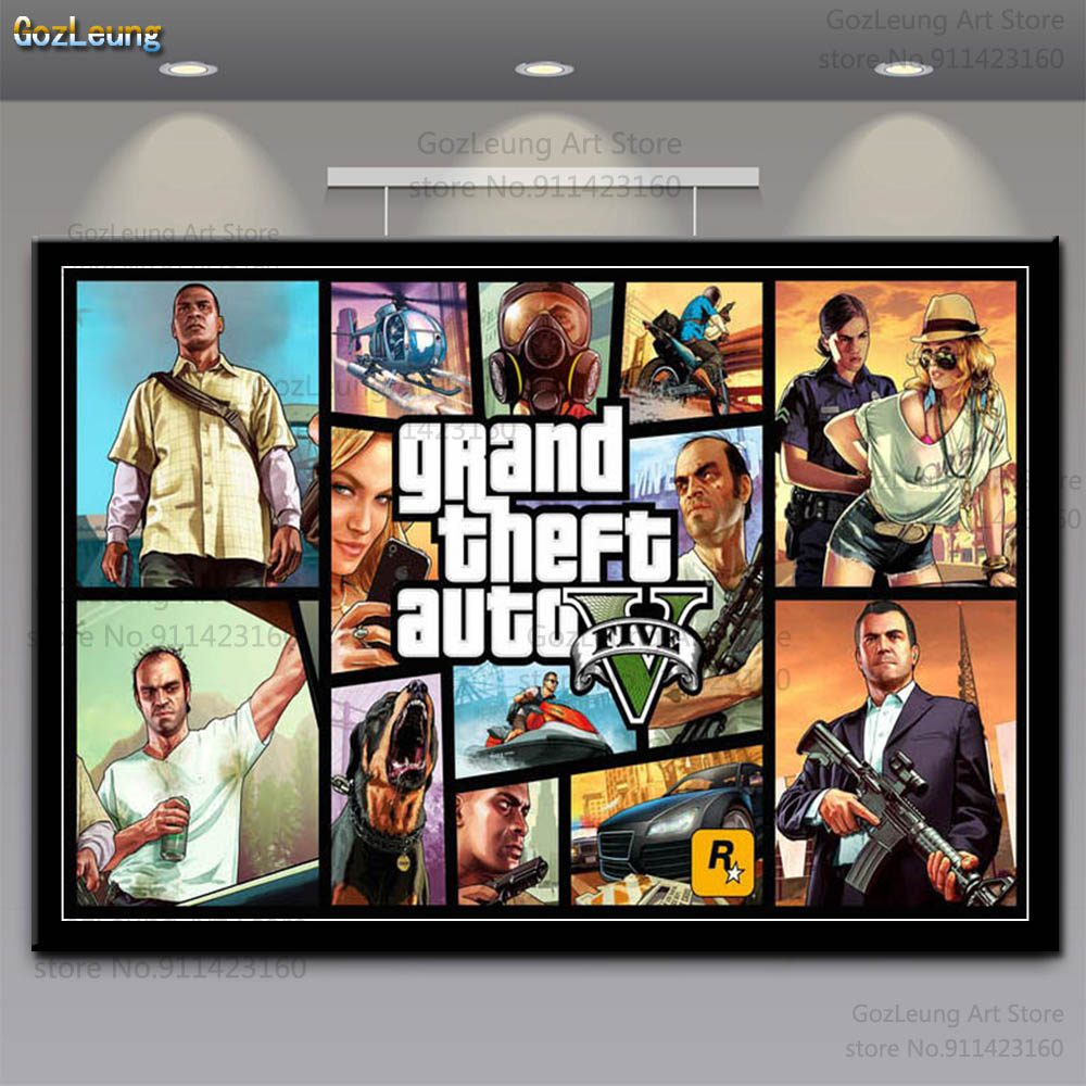 Grand theft auto v gta wall art picture