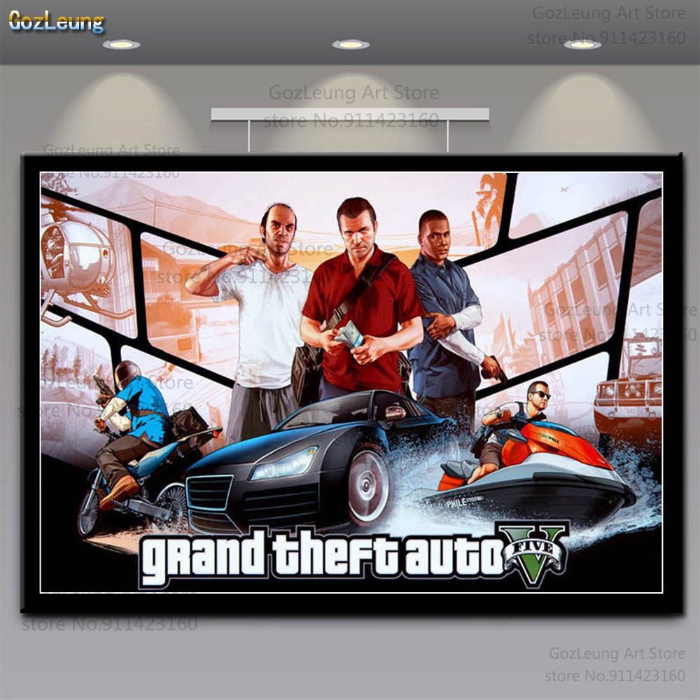 Grand theft auto v gta wall art picture