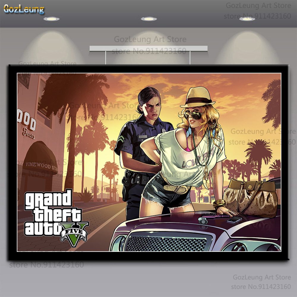 Grand theft auto v gta wall art picture