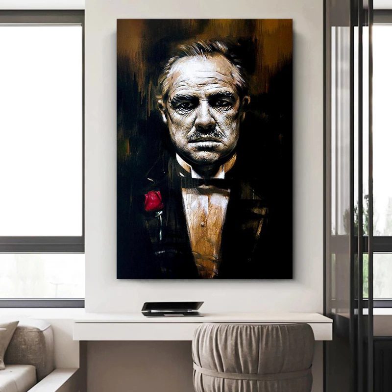 Godfather abstract, movie posters, canvas painting cuadros