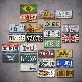 USA Vintage Metal Painting Sign
