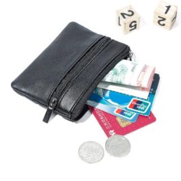 Women Men Coin Wallet, Zipper Money Bags
