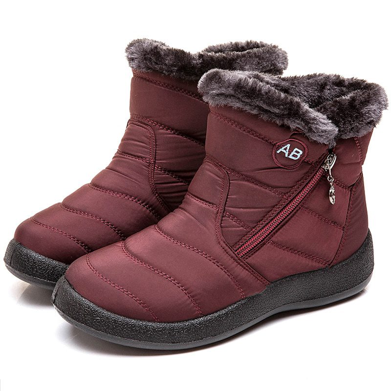 Women waterproof snow boots for winter
