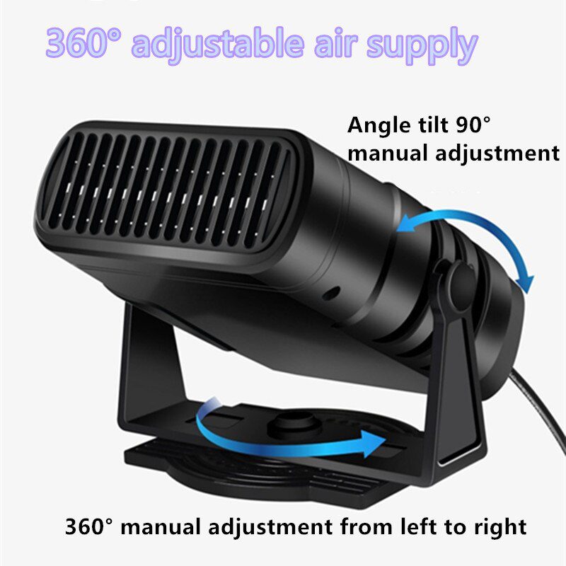 Car heater and windshield defrost portable 12v / 24v, fast heating