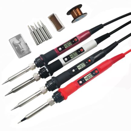80w digital electric soldering iron kit set, temperature adjustable, 220v 110v