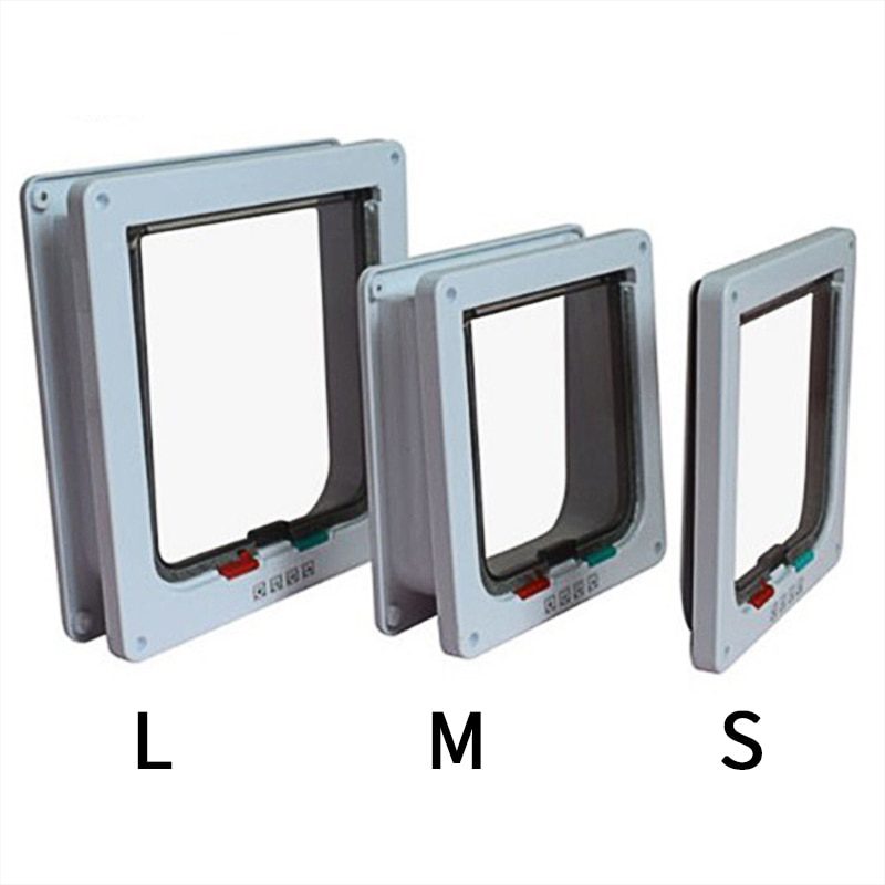 Pet door, lockable and security flap door. s/m/l size
