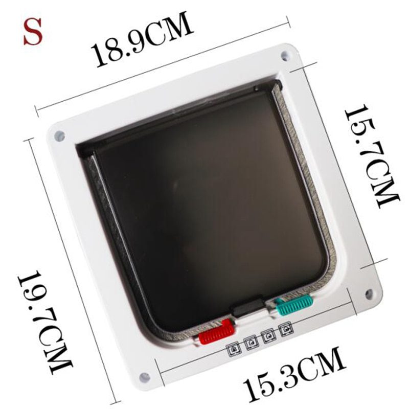 Pet door, lockable and security flap door. s/m/l size