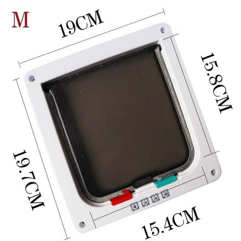 Pet door, lockable and security flap door. s/m/l size