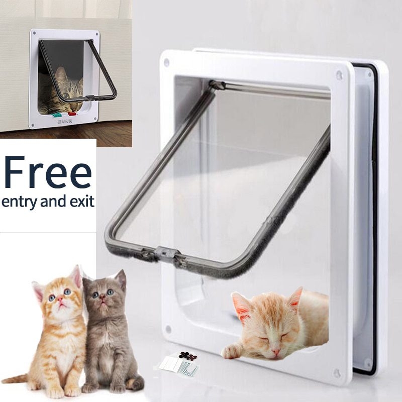 Pet door, lockable and security flap door. s/m/l size