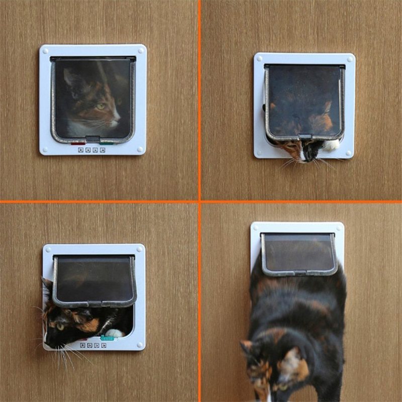 Pet door, lockable and security flap door. s/m/l size