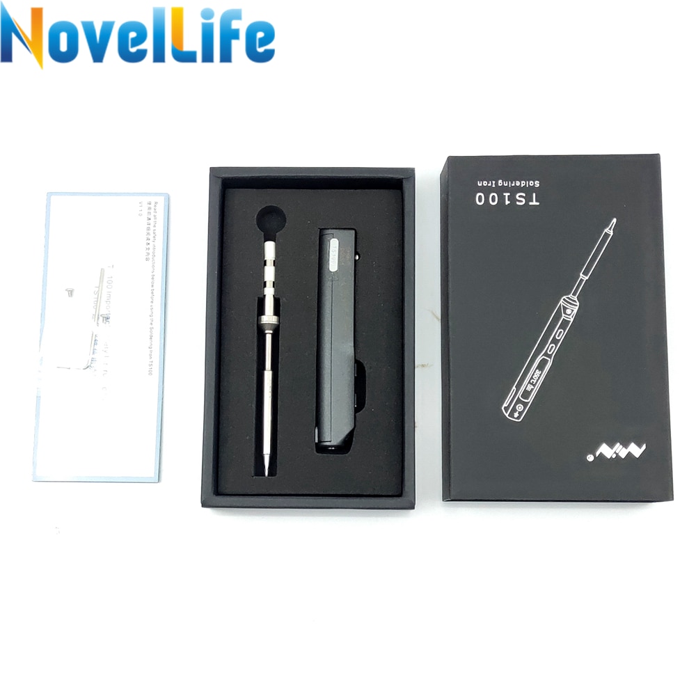 Original ts100 65w, mini electric soldering, adjustable temperature