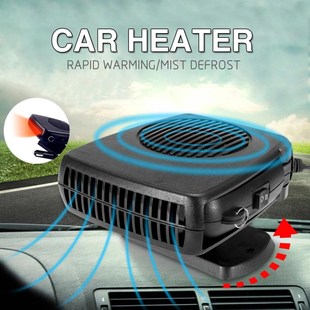 Portable 12v/24v 200w 2 in 1 car ceramic heater fan