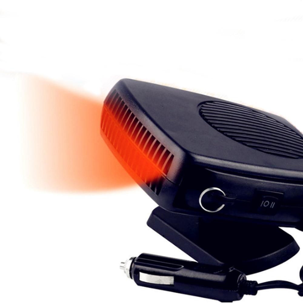 Portable 12v/24v 200w 2 in 1 car ceramic heater fan