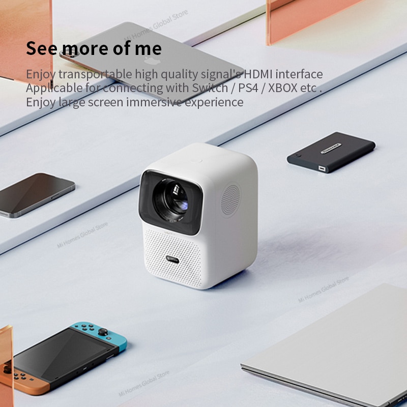 Wanbo t4 projector android 9.0, full hd 4k projector, 1920*1080p 450 , auto focus home and outdoor movie