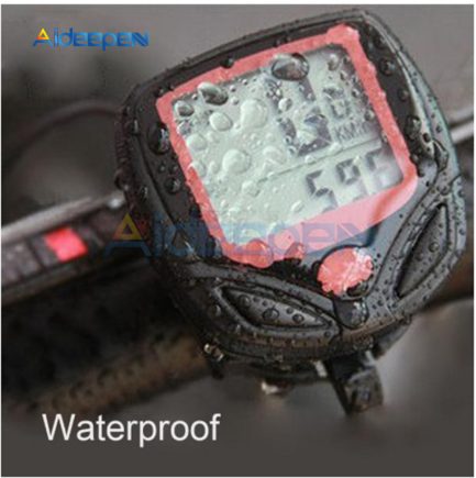 Waterproof bicycle computer wired mtb, odometer stopwatch speedometer, digital rate lcd display