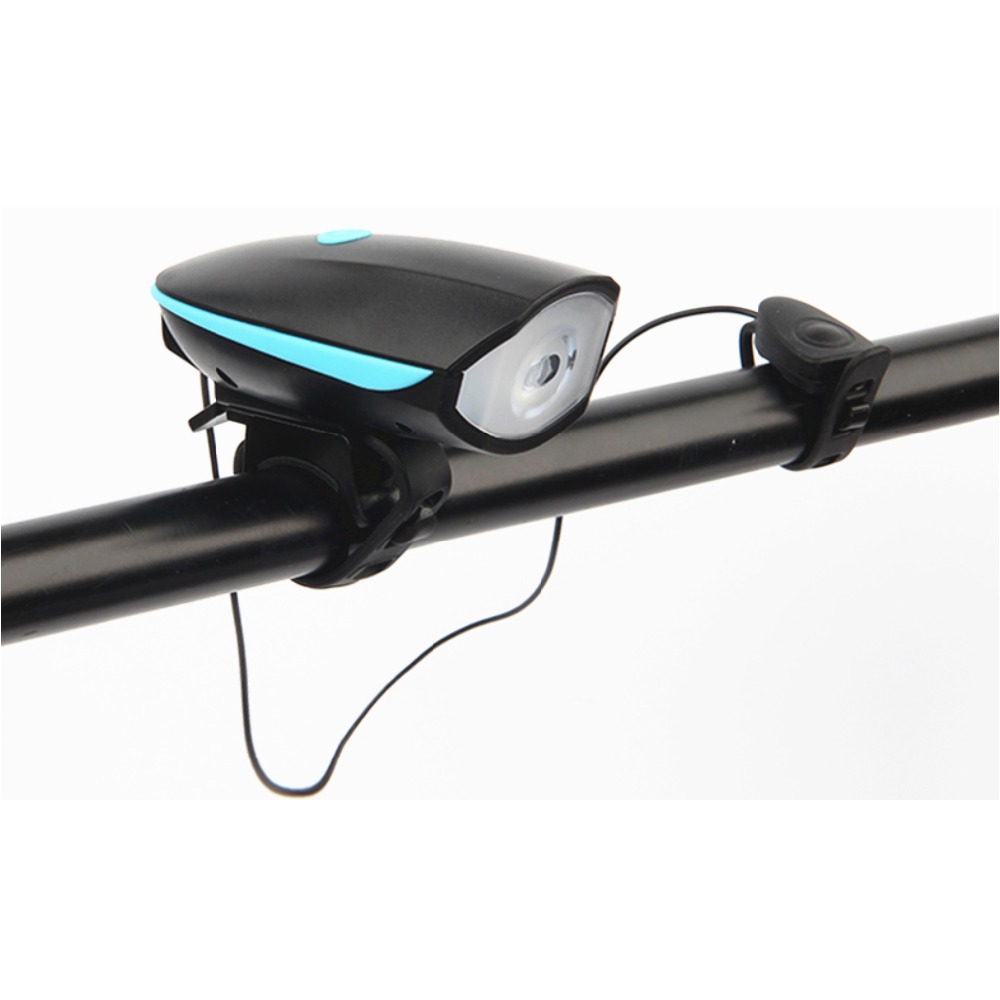 120db electric loudly bell usb rechargeable led flashlight horn