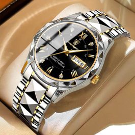 POEDAGAR Luxury Top Brand Business Men Watches, Waterproof Luminous Quartz + Box