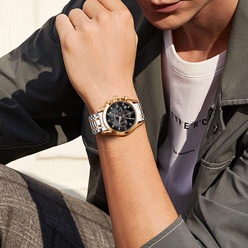 Poedagar top brand sport luxury men watch.