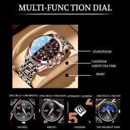 POEDAGAR Top Brand Sport Luxury Men Watch.