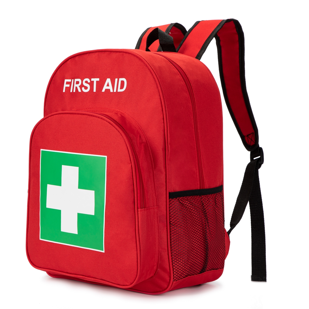 First aid backpack empty medical for camping outdoors