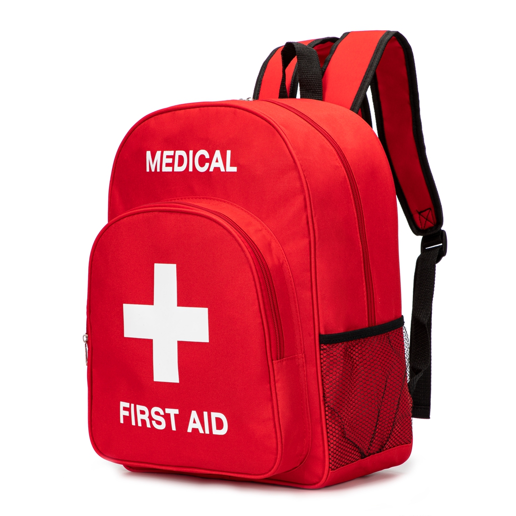 First aid backpack empty medical for camping outdoors