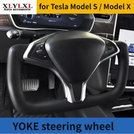 YOKE Leather warming steering wheel for Tesla Model S and X
