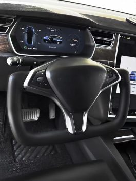 YOKE Leather warming steering wheel for Tesla Model S and X