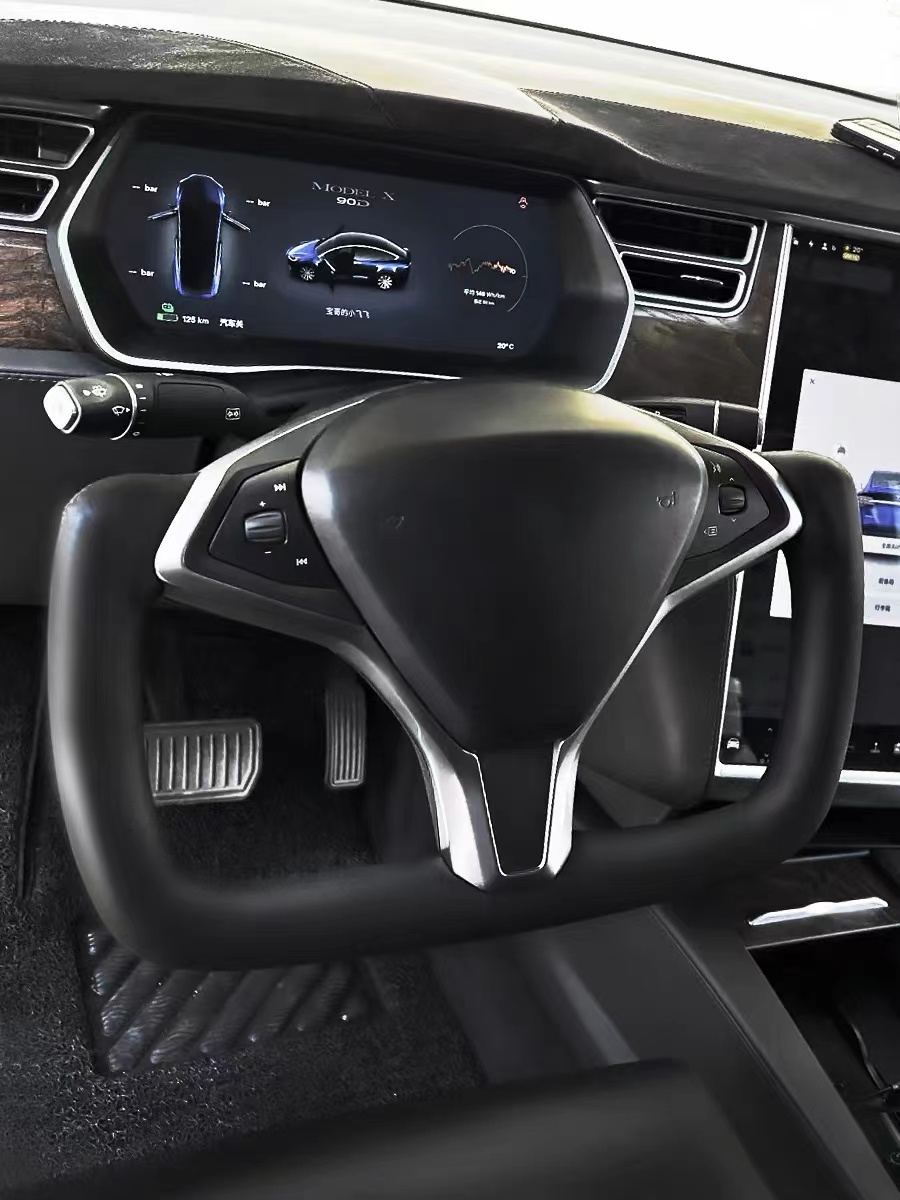 Yoke leather warming steering wheel for tesla model s and x