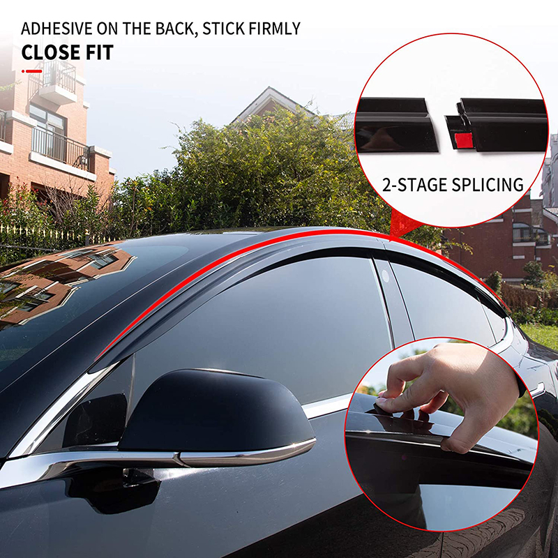 Tesla model 3 y side window deflector rain guards