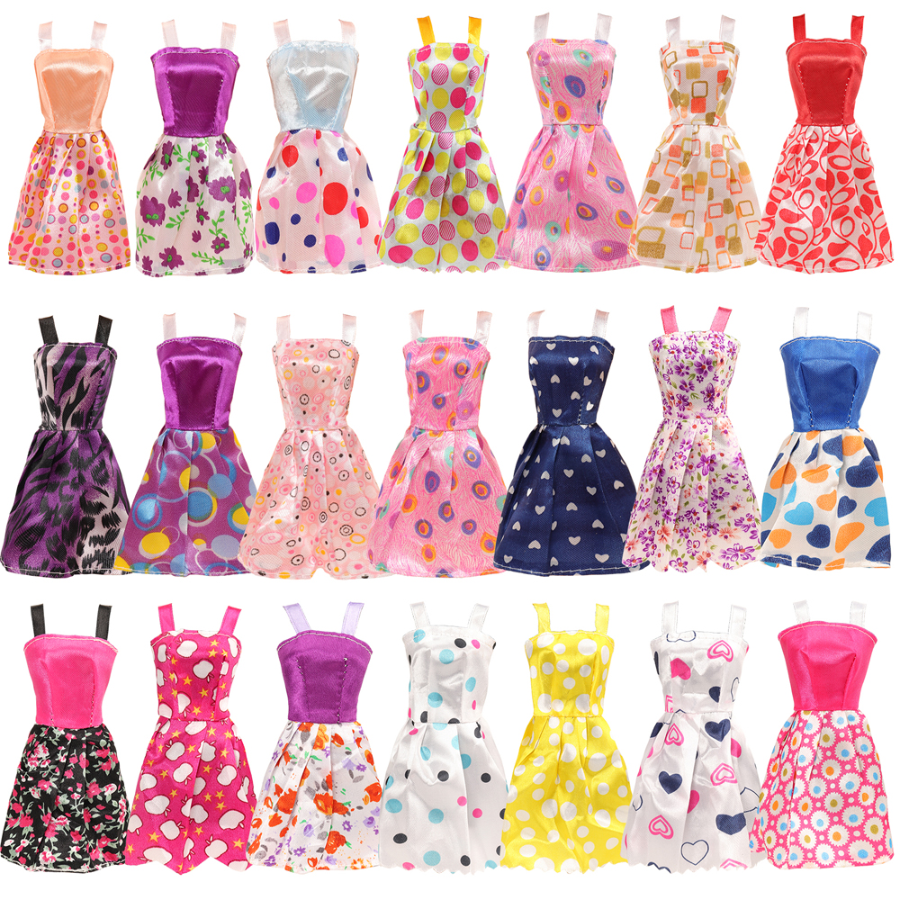 Set of clothes, evening dress and accessories for 11.5 inch barbies doll