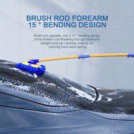 A professional brush for cleaning the car with a long telescopic pole for easy and efficient cleaning.