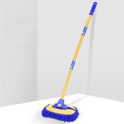 A professional brush for cleaning the car  with a long telescopic pole  for easy and efficient cleaning.