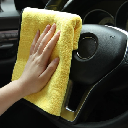Microfiber cleaning towel for car. soft drying for car motorcycle washing. 30/40/60cm