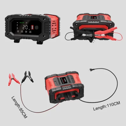 12v/24v fully automatic battery charger, 7-stage automatic charging.
