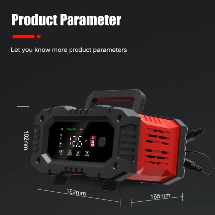 12v/24v fully automatic battery charger, 7-stage automatic charging.