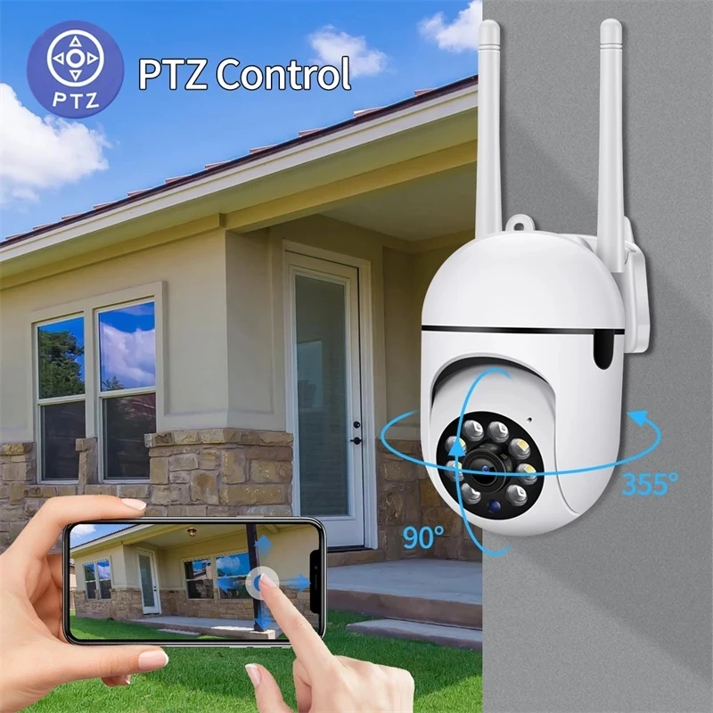 Outdoor 5mp surveillance camera cctv ip wifi camera, waterproof external security protection.