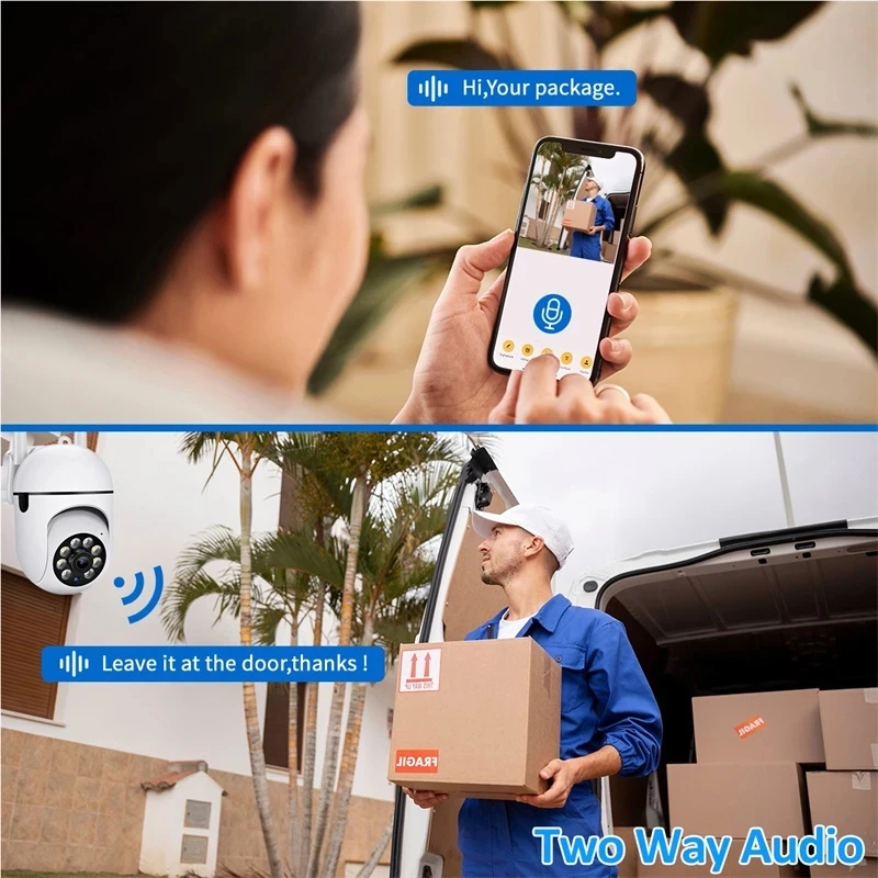 Outdoor 5mp surveillance camera cctv ip wifi camera, waterproof external security protection.
