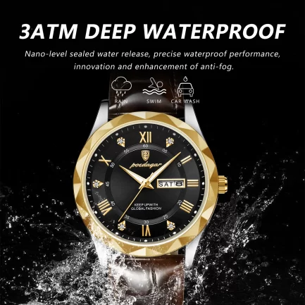 Poedagar luxury business wristwatch for men.
