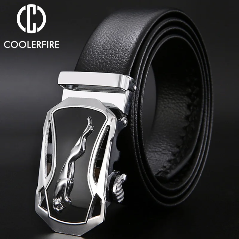 Metal luxury men's belt: high-quality leather, automatic buckle. perfect for business or casual, strapzdp001.