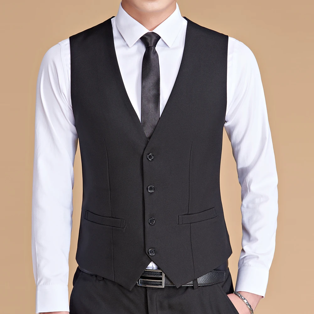 Business vest men casual and high quality