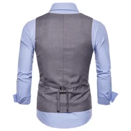 business U-neck suit vest for men Gilet Sleeveless
