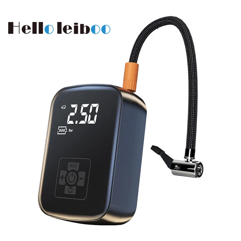 Leiboo wired/wireless car air compressor, for motorcycle bicycle, car tyre and more...