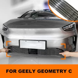 Radiator Protective Cover, Front Grille Decorative, Aluminum Alloy. For Geely Geometry C 2021 2022