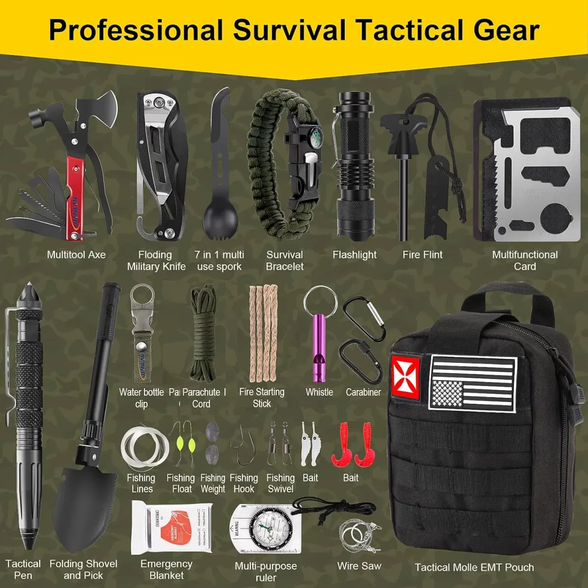 ערכת עזרה ראשונה 248PCS עם תיק MOLLE